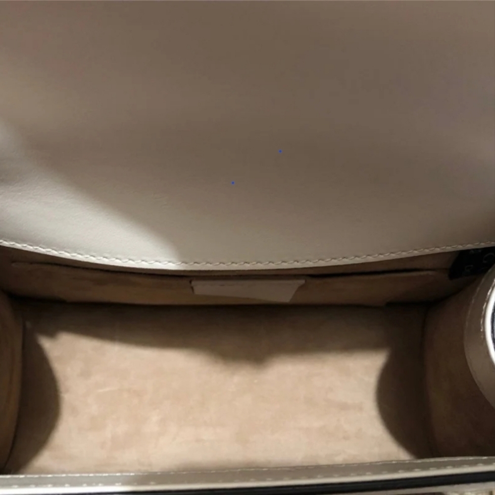 Gucci White Mini Bag with Gold and Red-Blue Accents - Picture 4 of 9